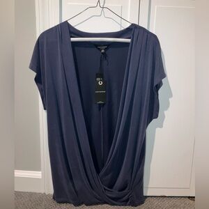 Lucky Brand Large Navy Blouse